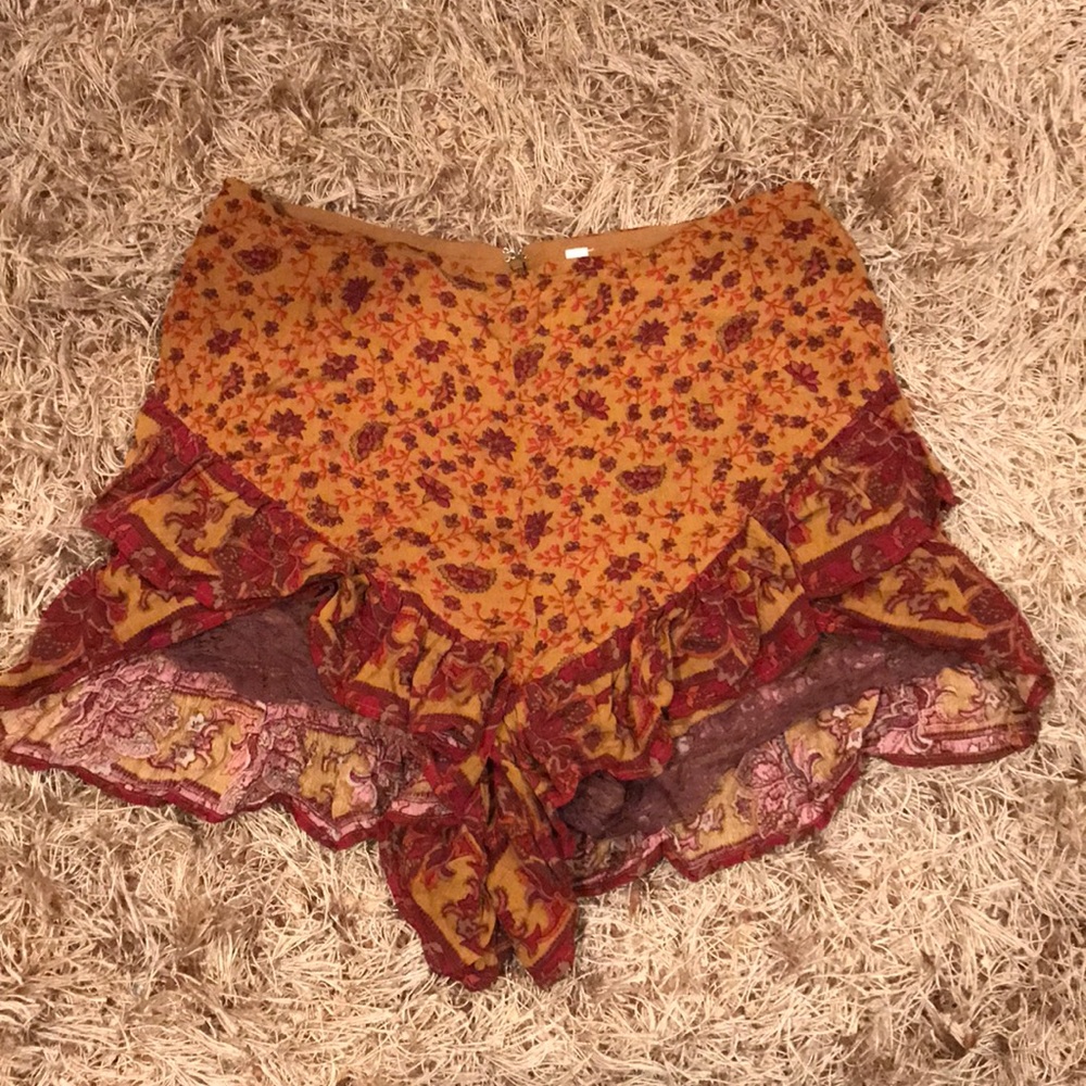 Free People Printed Shorts